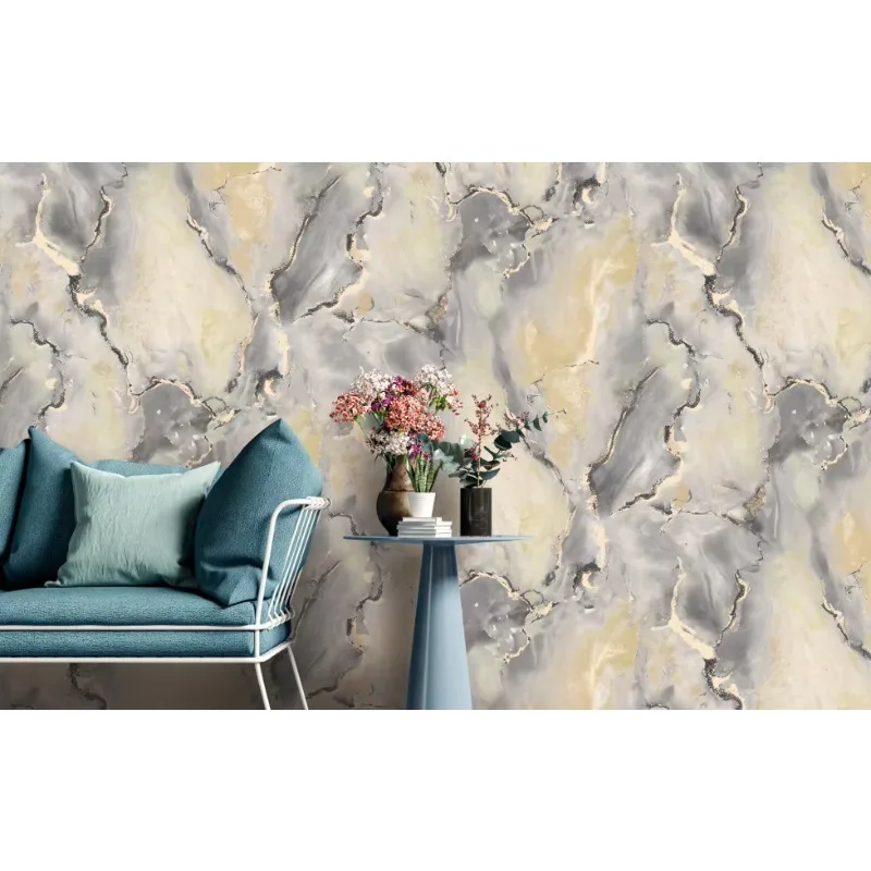 CustomizationModern 3D Marble Wallpaper Roll Self-Adhesive Easy Embossed Waterproof Wall Paper for Home Decor-Living Room Bedroo