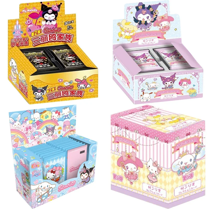 Echte Sanrio Card Life Diary Sanrio Family Coolomi Life Diary HelloKitty Roze Leuke Anime Card Collection Card Kinderen Speelgoed Cadeau