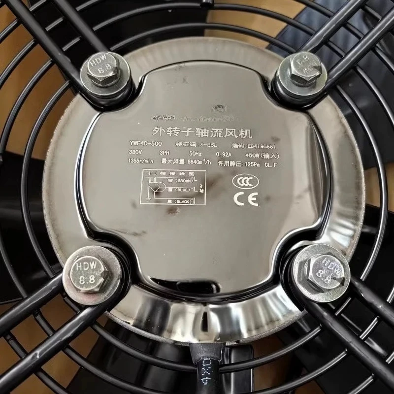 YWF4D-500 Kondensor Pendingin Udara Radiator Penyimpanan Dingin Kipas Rotor Eksternal Hisap