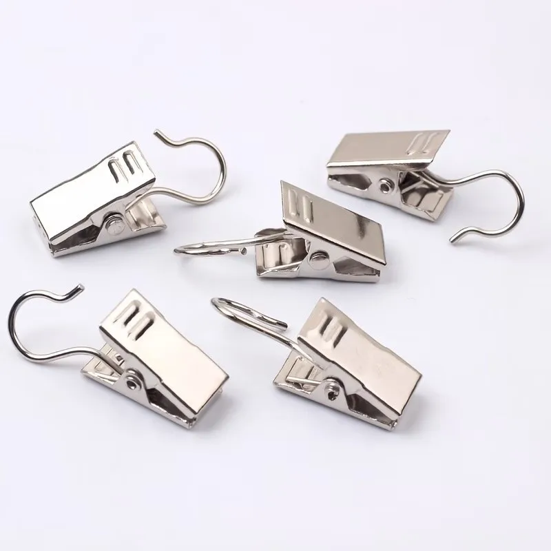 12 pcs Silver Metal Drapery Pins, Strong Secure Grip for Photo Hanging Display, Multipurpose, Versatile