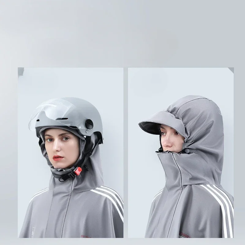 New Type of Raincoat for Electric Vehicles, Thickened Pongee TPU Outdoor Motorcycle Poncho for Adults