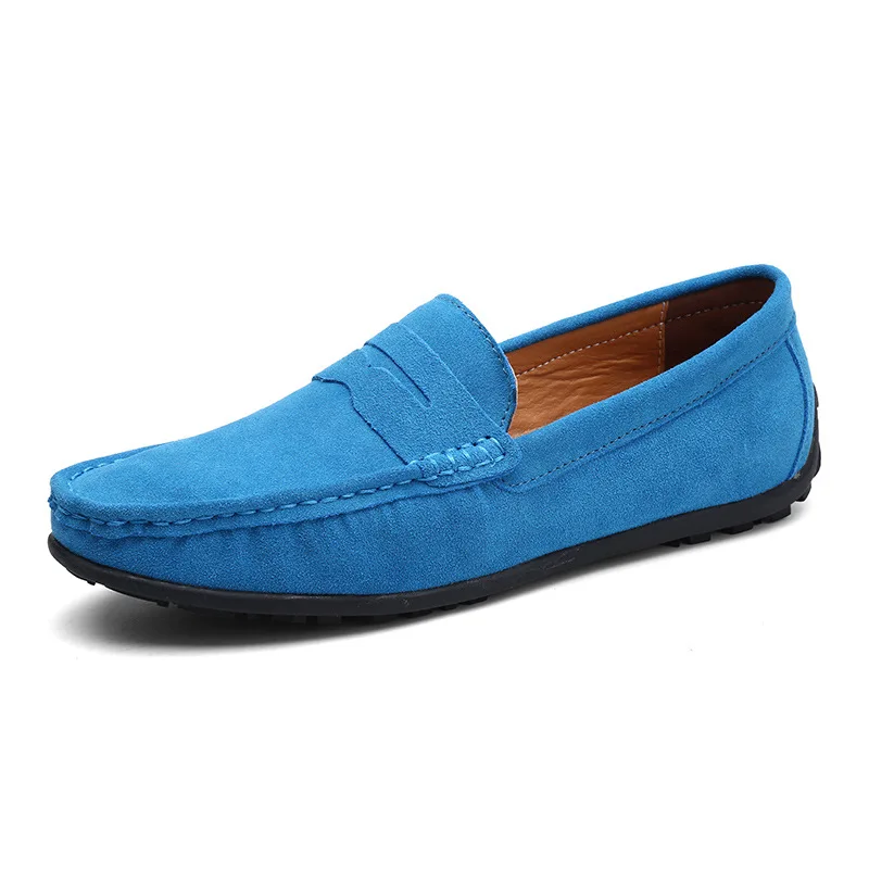 Men's Peas Shoes New Autumn Leisure Real Leather Business Casual Shoes Korean Fashion Lazy Shoes EUR 39-46 Zapatillas De Deporte