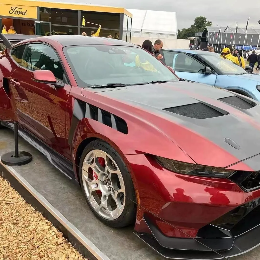 

For Ford Mustang 2024 + New Mustang with perforated carbon fiber fenders