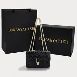 Crossbody Bag for Women New Purse and Handbag Female Travel PU Leather Shoulder Bag Ladies Luxury Brand Designer Chain Bag Small