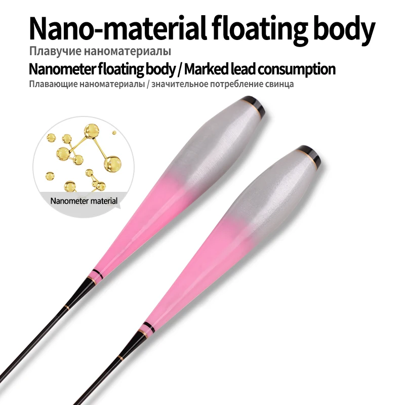 3PCS Nano Float Foot Float Body+3PCS Tubes+1 Bag Hooks+1 Float Rest Luminous Buoy Body No Tail No CR425 Battery Fishing Tackle