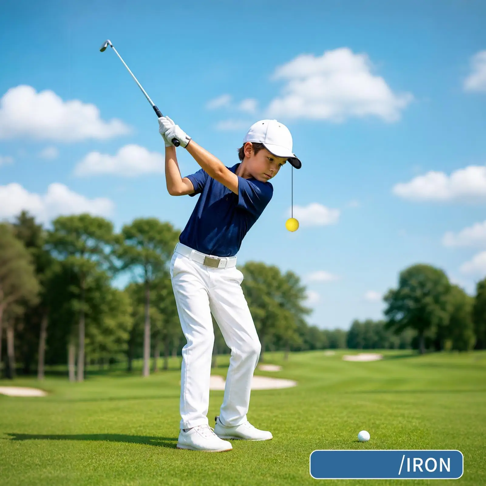 Golf Training Aid Ball Hat Clip Adjustable Consistency Practice Equipment Golf Connection Ball For Backyard Driving Range