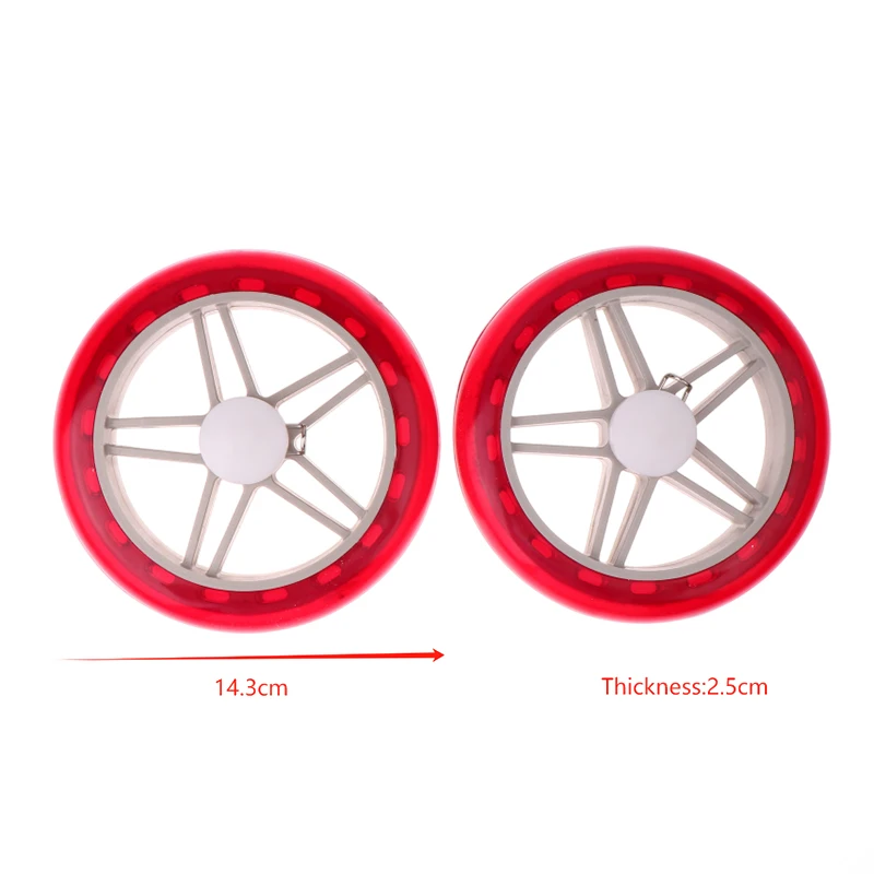 2Pcs Wear-resistant Anti Slip Shopping Cart Tire Wheels Replacement Flexible Wheelchair Caster Travelling Trolley Caster
