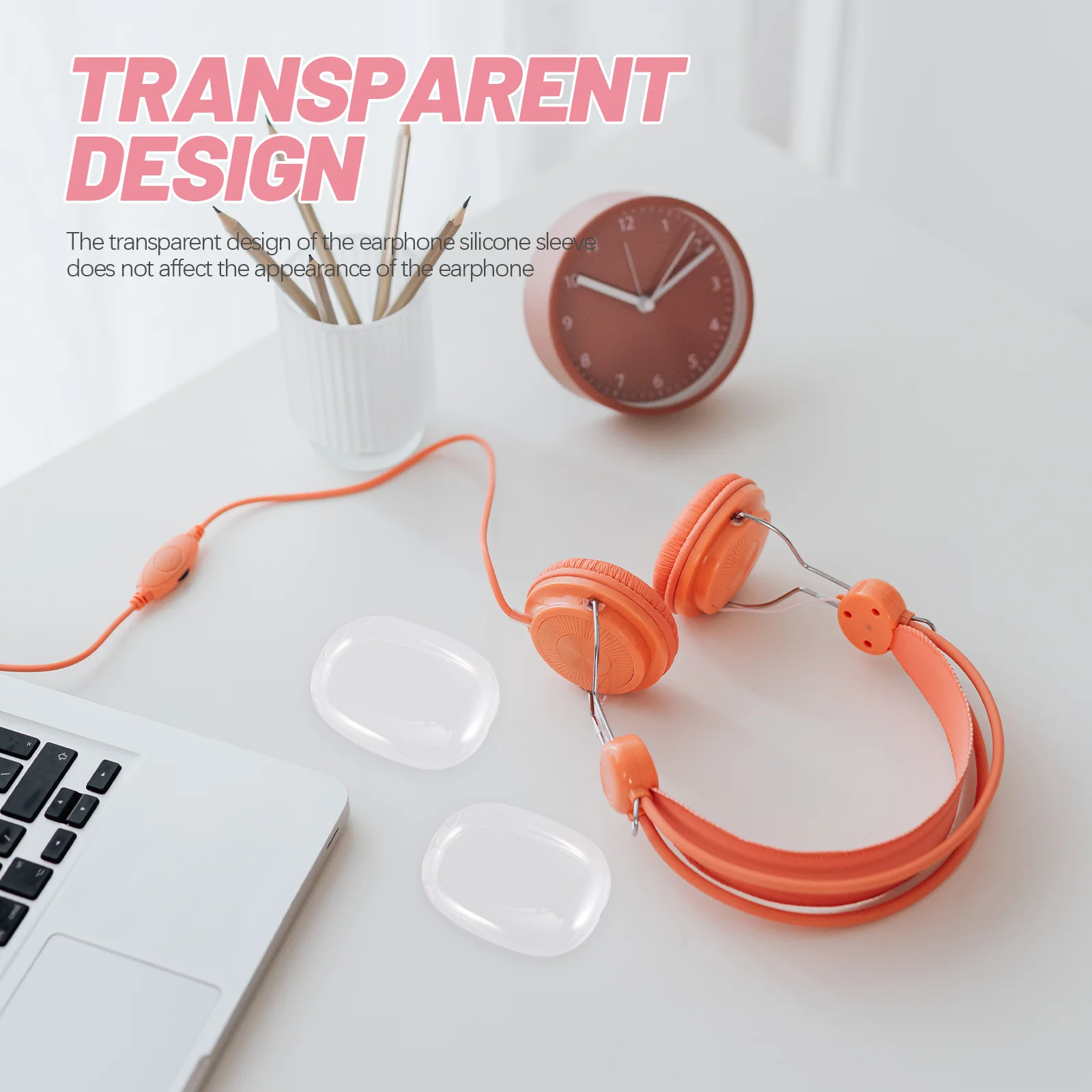 

WATIIFUFU 1 Pair Silicone Earphone Covers Wireless Earbuds Protector Soft Headphone Ear Pads Replacement Case