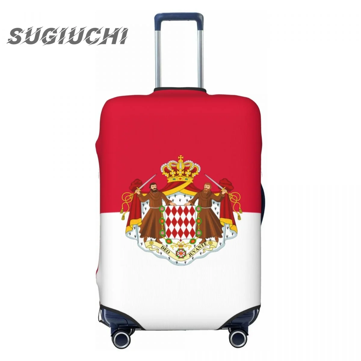 

Monaco Country Flag Luggage Cover Suitcase Travel Accessories Printed Elastic Dust Cover Bag Trolley Case Protective