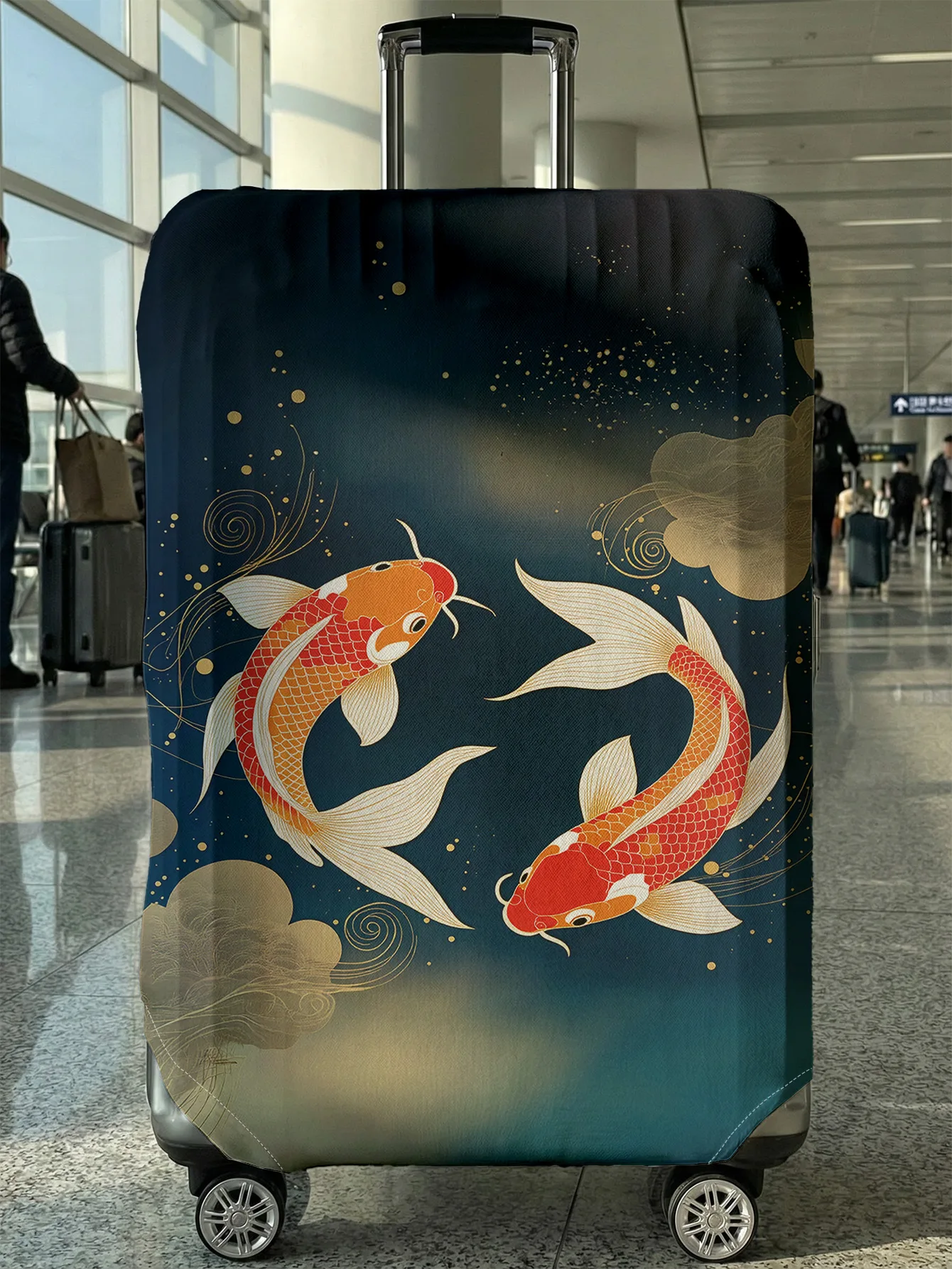 

China-Chic Koi luggage protective case, suitable for 18-32 inch luggage case, luggage handle gloves, travel accessories