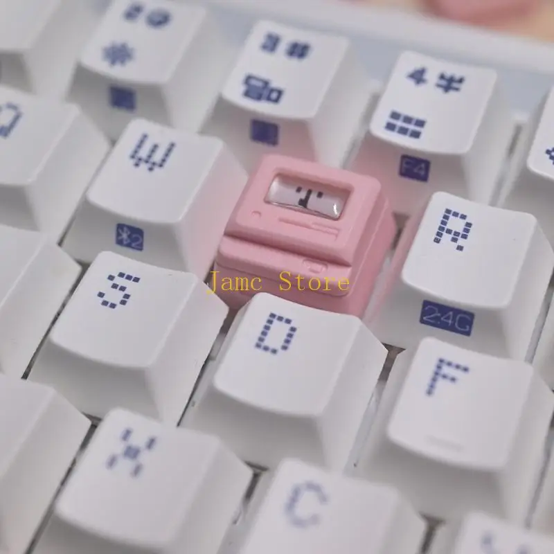 LX0B Retro Keycaps for Esc for Key Tab for Key Light Transmission Keycaps for Mechanical Backlit Keyboard Pers