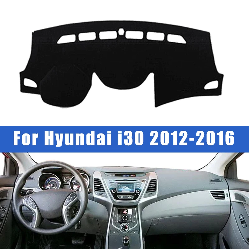 

Коврик для приборной панели автомобиля, солнцезащитный козырек, аксессуары для Hyundai i30 2012-2016, защитная накладка, защита от грязи, 2015 2014 2013