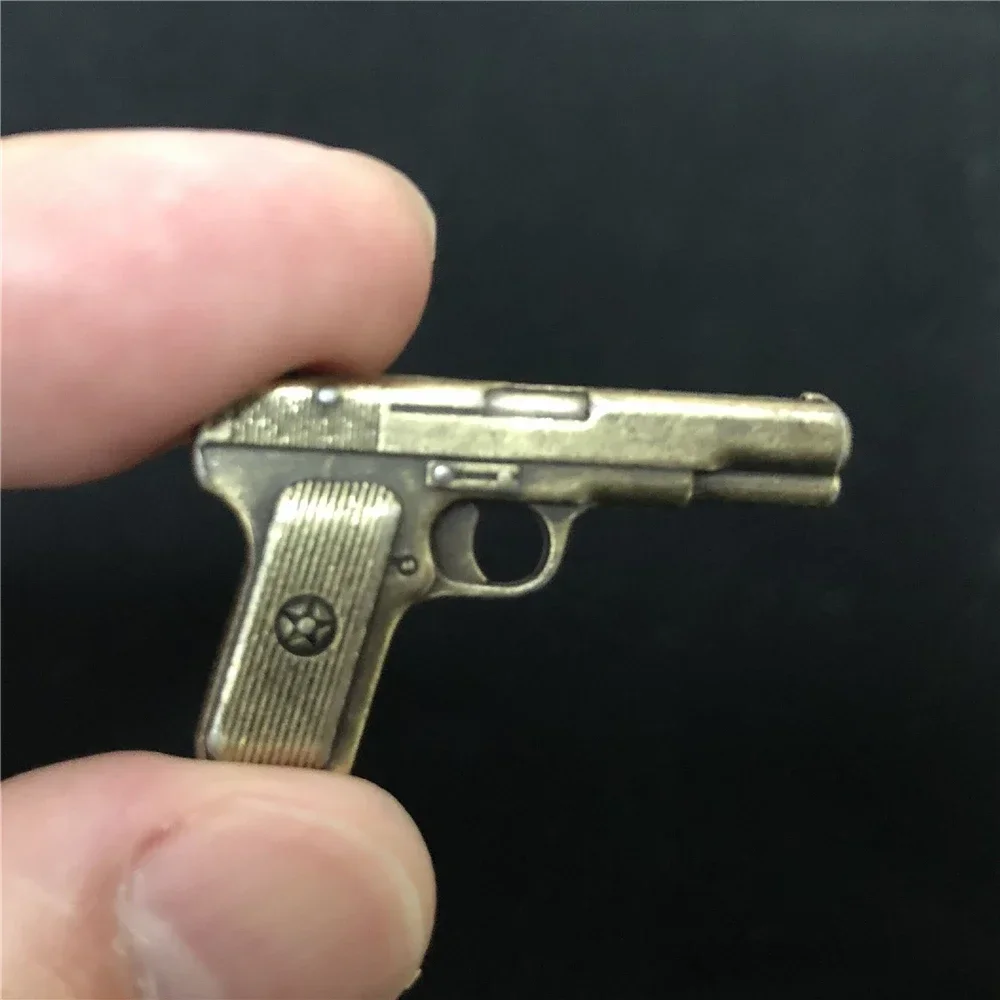 1/6 escala chinês 54 pistola de liga arma modelo militar pistola arma brinquedos estáticos para 12 figure accessfigura ação accessorie não pode disparar