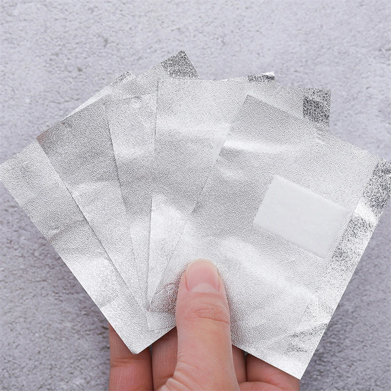 50/100PCS Aluminium Foil Remover Wraps Nail Art Soak Off Acrylic Gel Nail Remover For Manicure Pedicure Gel Tools