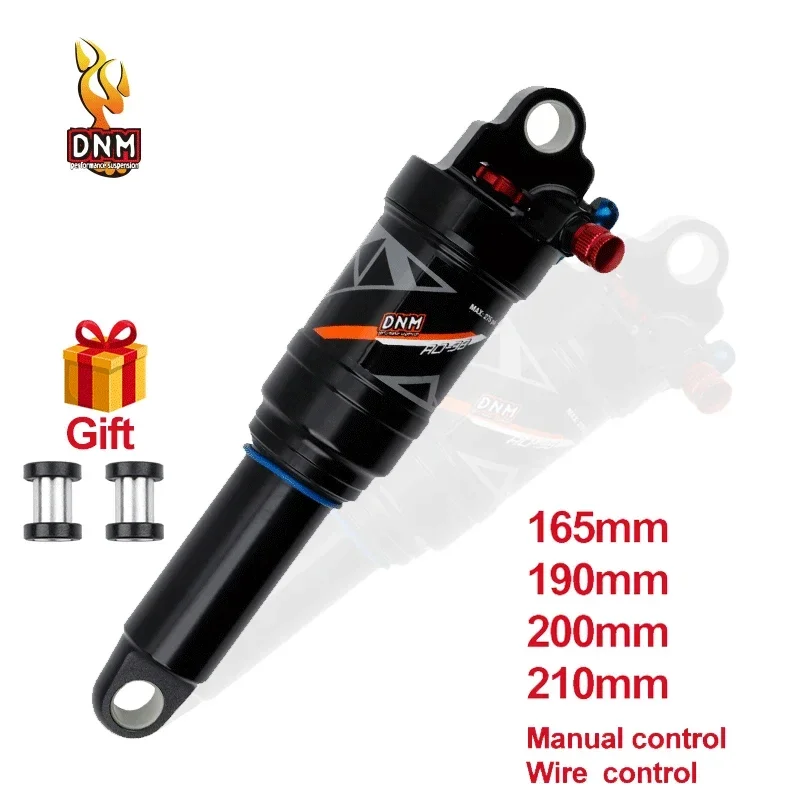 

DNM AO38RC soft tail mountain bike rear air shock absorber wire-controlled lockable rebound 165 190/200mm bicycle shock absorber