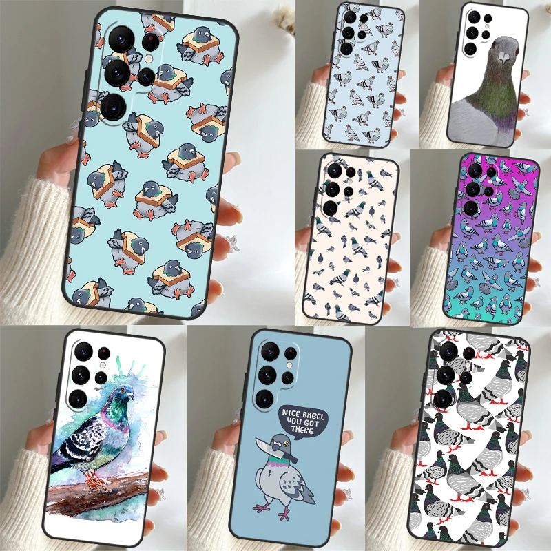 The Pigeons Case For Samsung Galaxy S22 S23 Plus S21 S23 Ultra S20 FE S8 S9 S10 Note 10 20 Ultra Coque