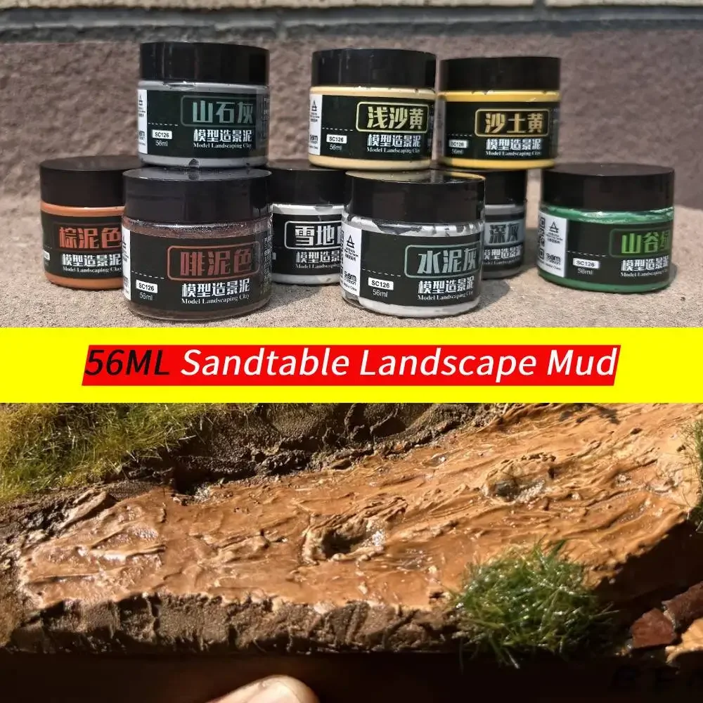 56ML Diy Landscape Mud Modeling Clay for Model Making/Miniature Military Scenery/Garden Mountainous Terrain/Diorama