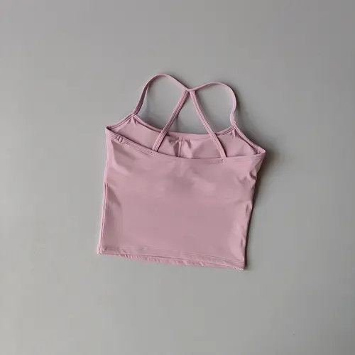 Gym Fitness Medium-intensity Sports Vest Nude Yoga Suit Sports Lingerie Women Pilates Bra Tops High Waist Hip Lift Shorts Set - Image 2