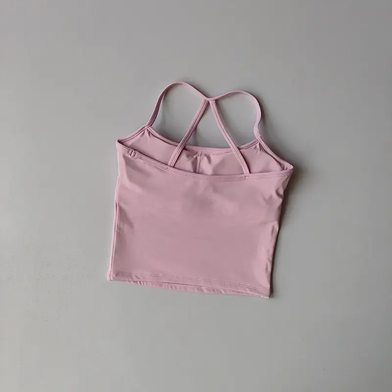 Gym Fitness Medium-intensity Sports Vest Nude Yoga Suit Sports Lingerie Women Pilates Bra Tops High Waist Hip Lift Shorts Set - Image 2