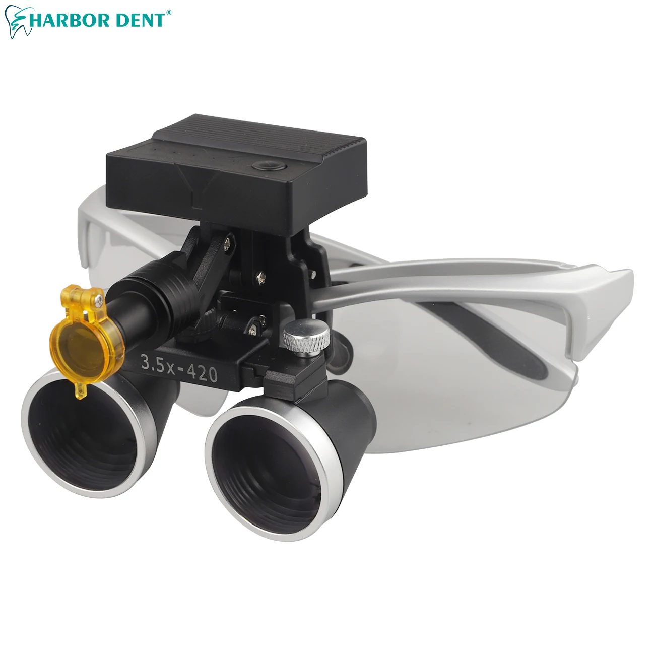 5W Wireless Portable LED Headlight Headlamp Clip Type Dental Oral Cavity Lamp For Dental Magnifying Glass Myopia Glasses Halo