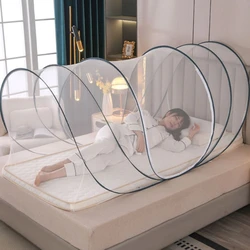 Mosquito Net For Trips Anti Mosquito For Girl Single Bed Folding Portable Adjustable Luxury Mosquito Net For Bed With Zipper.