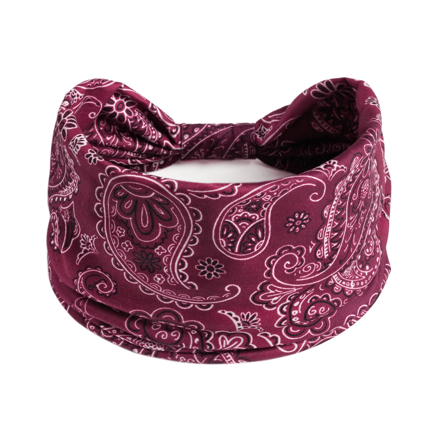 Damen-Stirnband, breit, um das Haar gewickelt, extra großes Kopftuch-Stirnband, für Yoga, Laufen, Schweißabsorption, Sport, elastisches Stirnband – Detail 10