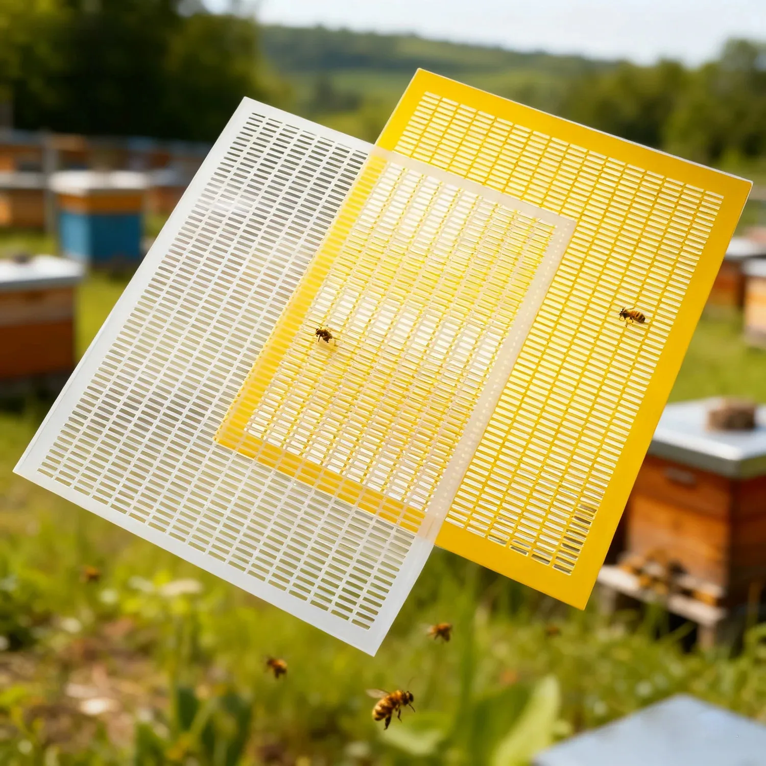 

1Pc Plastic Mesh Beekeeping Queen Excluder Frame Bee Queen Barrier Anti-Escape Separation Trapping Grid Net Tool Separated Board