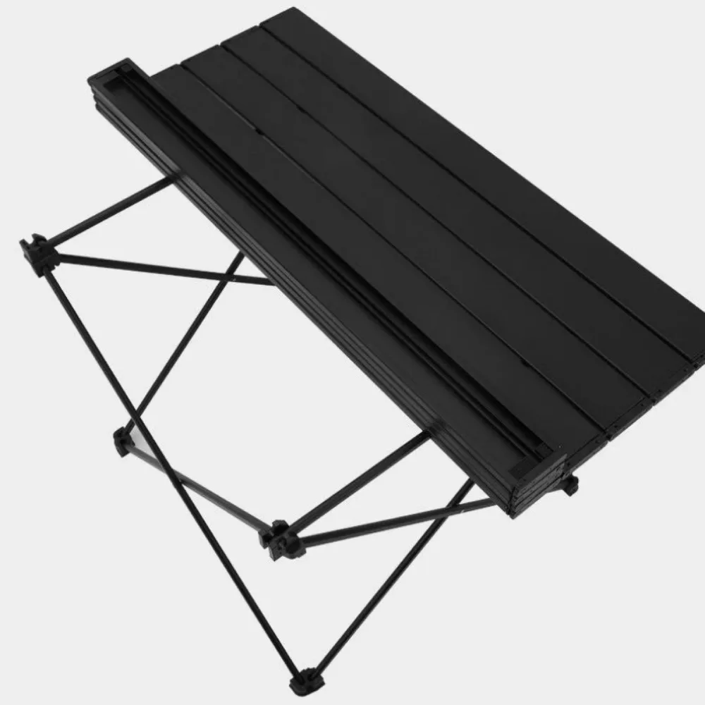 Ultra-lightweight Portable Camping Folding Table Roller Shutter Picnic Table Durable Outdoor Barbecue Beach Fishing Travel Table