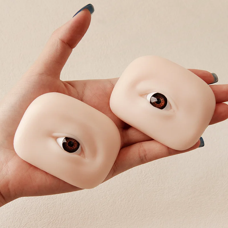 

1 пара 5D мягких силиконовых татуировок для бровей, модуль для кожи глаз, имитация вышивки, макияж глаз для начинающих с 3D ресницами