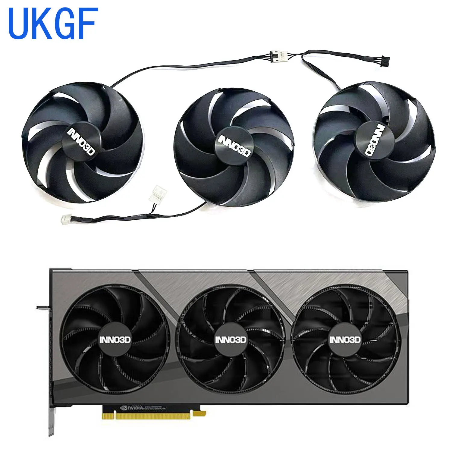 Brand new 98MM 4PIN FD10020M12D DC 12V 0.45A RTX 4090 GPU fan for Inno3d Geforce Rtx4080 4090 4090d X3 graphics card replacement