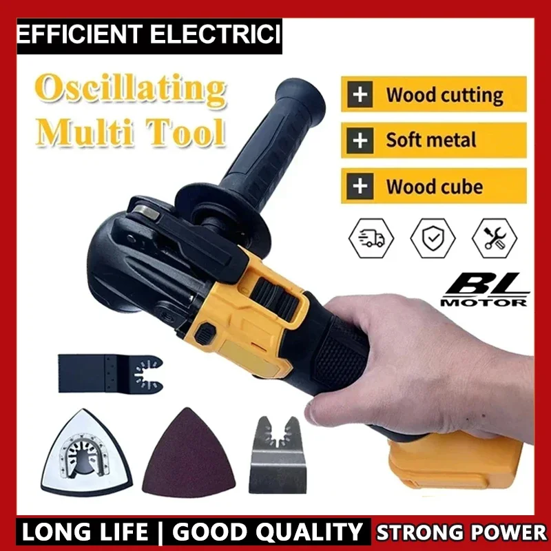 

Quick Release Oscillating Tool Fit Dewalt Brushless Multi Functional Tool Renovator Electric Trimmer Compatible For 20V Battery