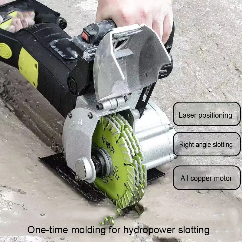 Laser Steel Concrete Circular Saw Wall Slotting Machine  Electric Wall Chaser Groove Cutter Dustproof