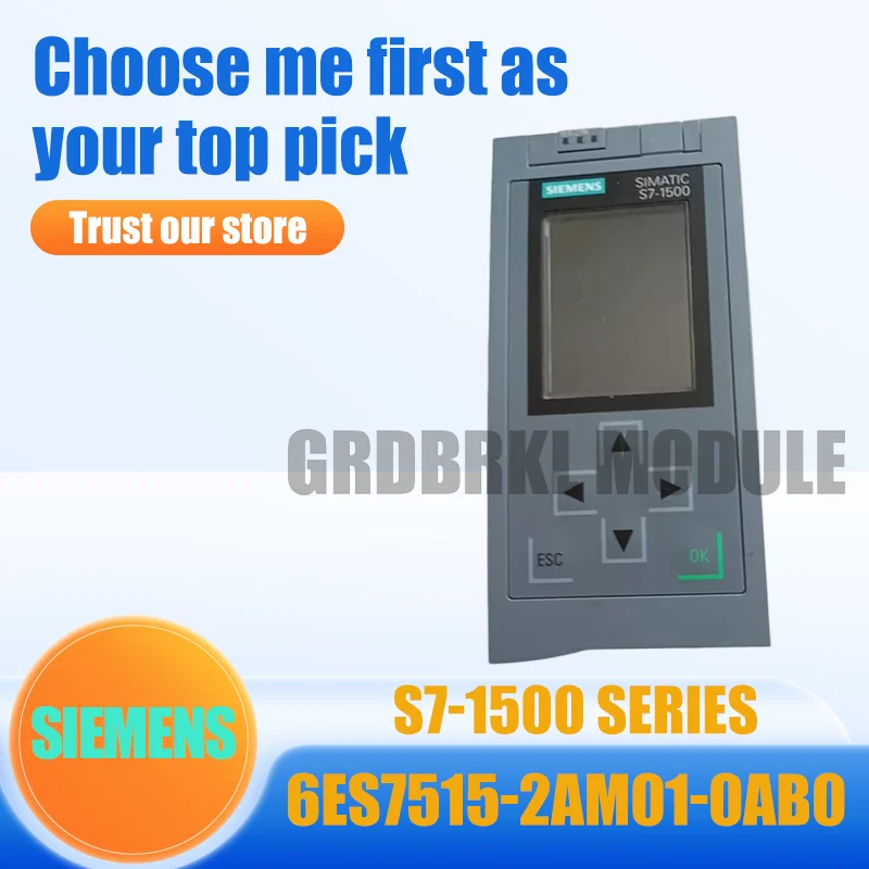 

Brand New Original SIEMENS 6ES7515-2AM01-0AB0 6ES7 515-2AM01-0AB0 S7-1500 CPU 1515-2 PN/DP PLC Controller Module