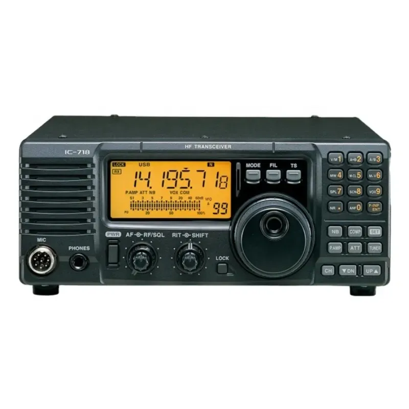 IC-718 High power 100W Shortwave Radio HF All Band Transceiver Mobile Radio Relay Station 100-240V