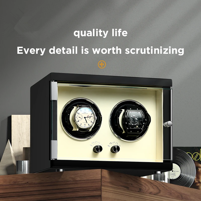 Solid Wood Watch Box Automatic Winding Mechanical Watch Winder Storage Collection Box 2 4 6 12 Slots