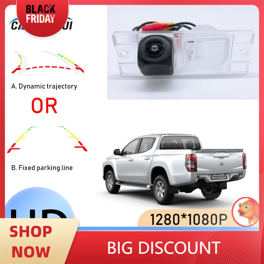 1280*1080P HD Rear View Reverse camera For Mitsubishi L200 Triton 2005 2006 2007 2008 2009 2010 2011 2012 2013 2014 2015 Dynamic