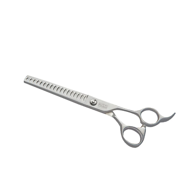 

KISS Series 5 Star scissors of Hand Polished in Chrome Color for pet grooming