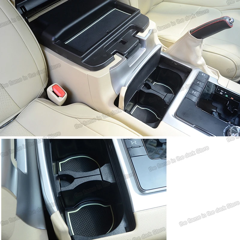 car door cup slot mat carpet for toyota land cruiser 2008 2009 2010 2011 2012 2013 2014 2015 2016 2017 2018 2019 2020 lc200 auto