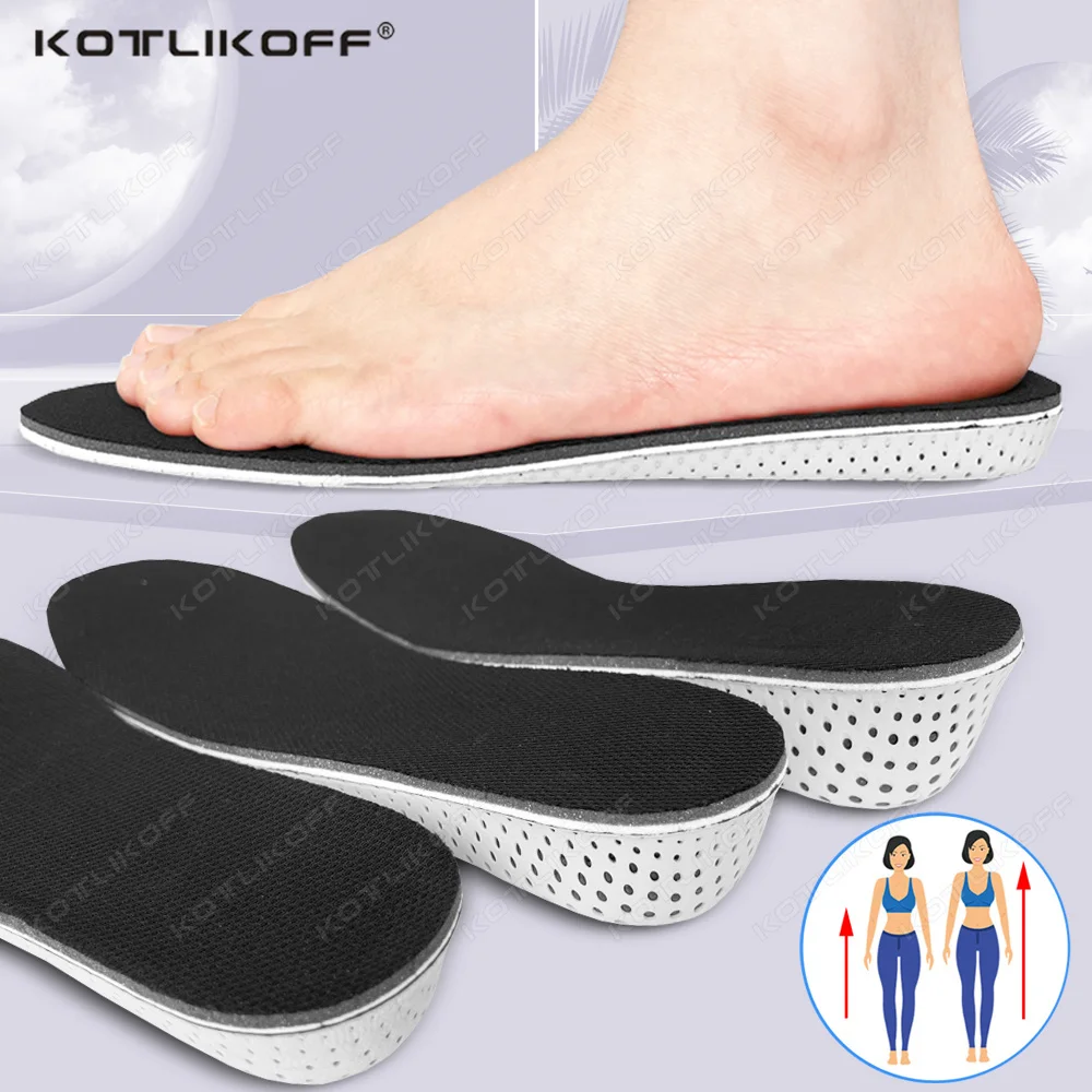 

Стелька из пены с эффектом памяти, увеличенная высота в полный рост, невидимые увеличивающие вставки для подъема пятки, регулируемая подушечка для ног унисекс