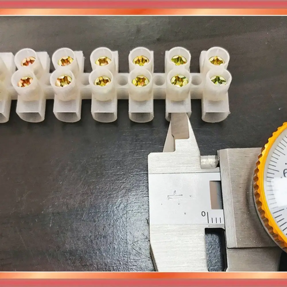 X3 12 Position Barrier Block 20A Plastic Wire Connector Strip Screw Terminal Electrical Junction Wiring Tools