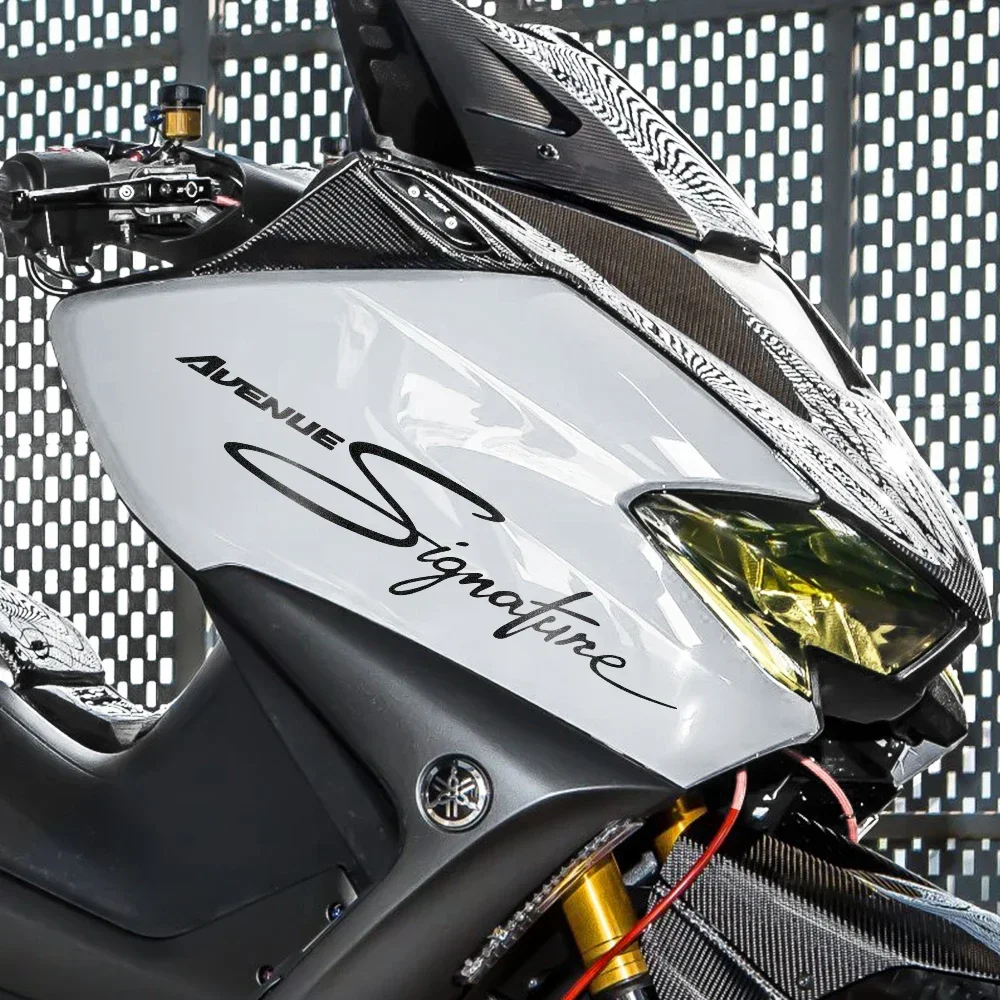 دراجة نارية ملصق الجبهة هدية التوقيع ملصق حائط من الفينيل دراجة نارية مقاوم للماء اكسسوارات الديكور لياماها Avenue 500 530 560