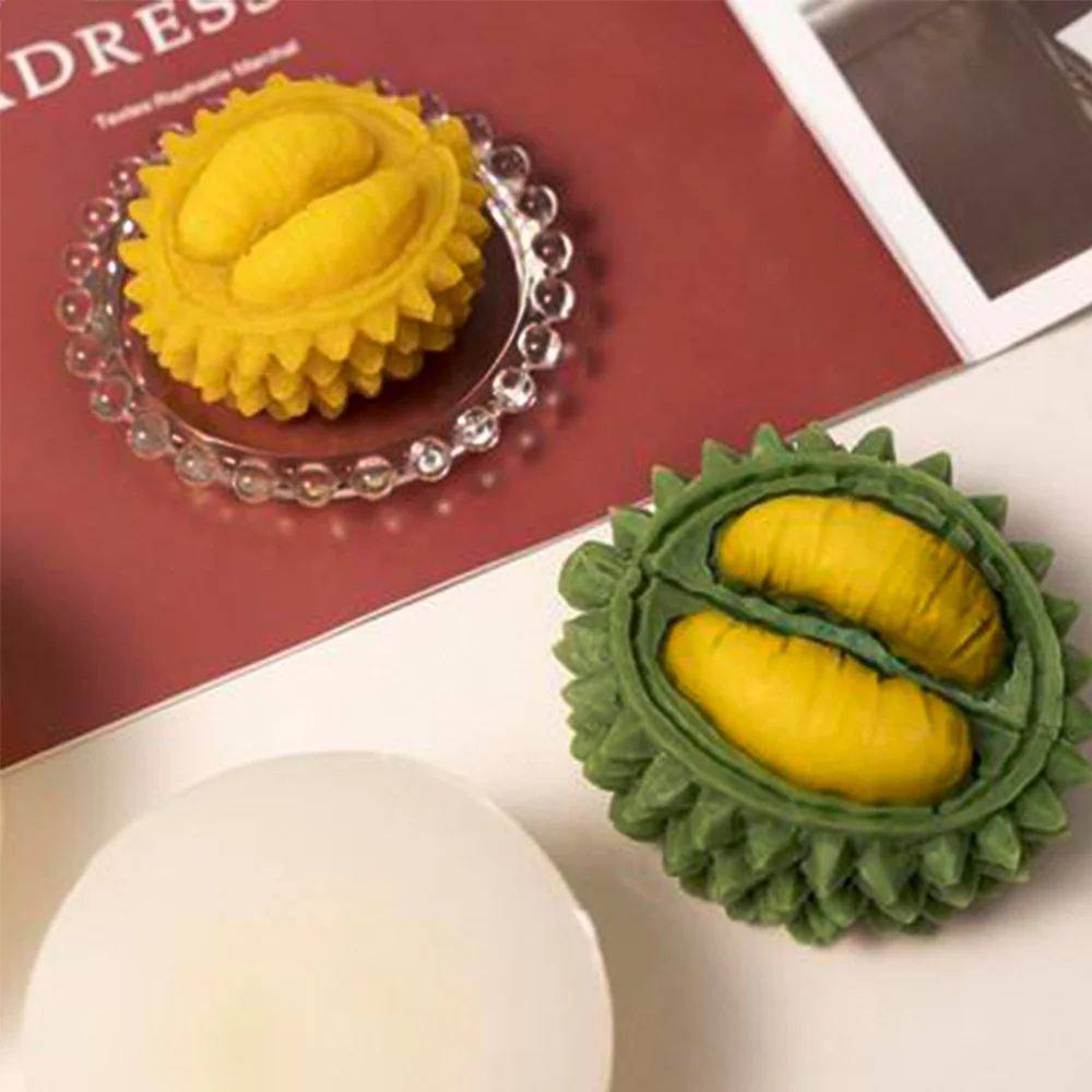 2/3 inch Cute Durian Silicone Mousse Mold Mushroom Dessert Crystal Epoxy Plaster Making Molds Home Craft Candle Mould Supplies