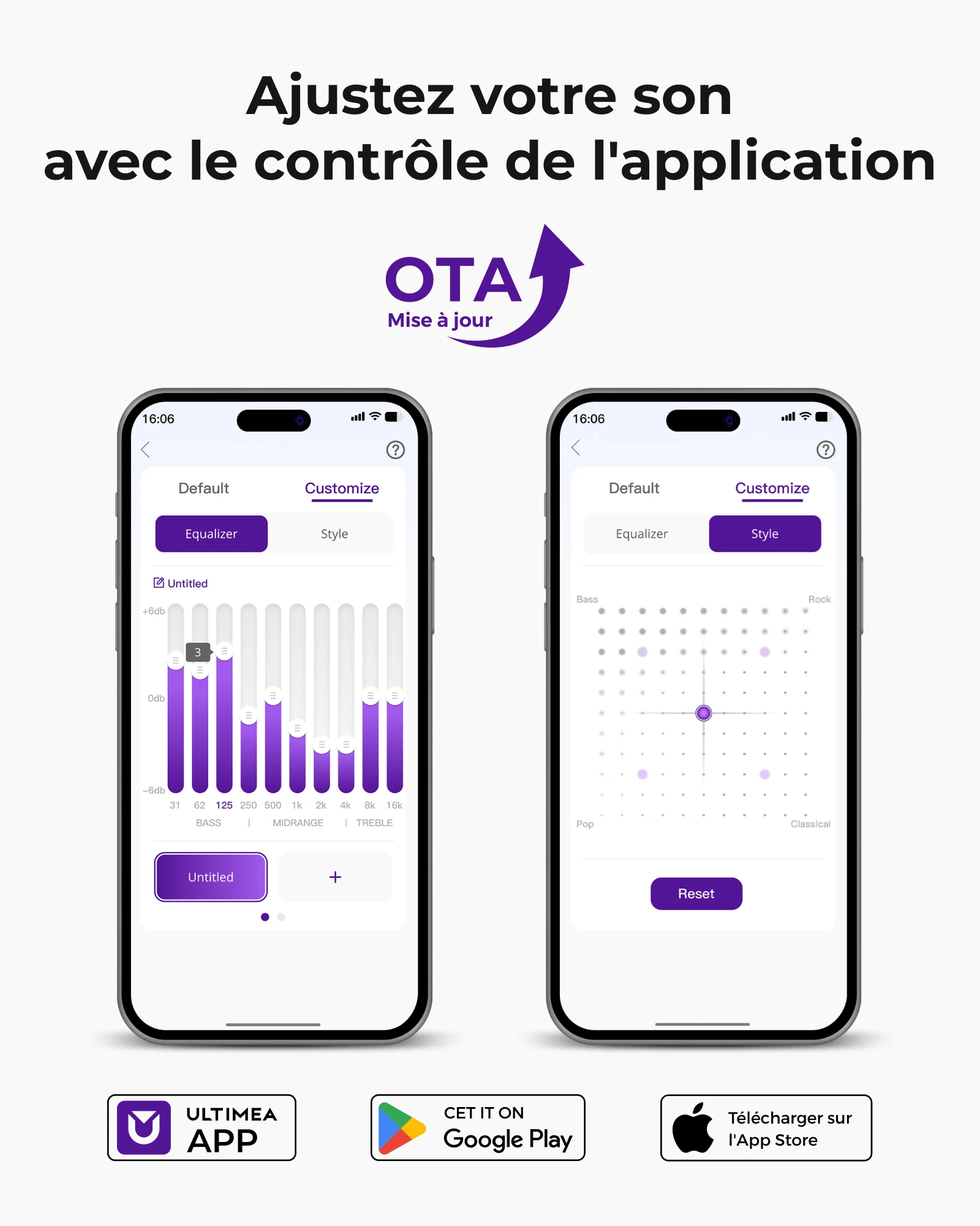 Image 7: Barre de son ULTIMEA 340W 5.1 avec Dolby Atmos, système de son Surround avec caisson de basses filaire de 5,25 pouces, contrôle intelligent d'application Home cinéma