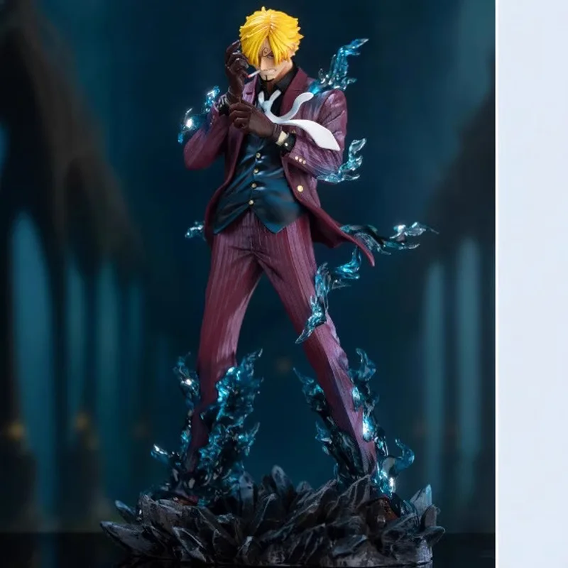 25.5cm Statue Style Anime Figurine Curling Eyebrows Chef Pulling Sleeves, Black Feet Desktop Ornament Gifts For Children