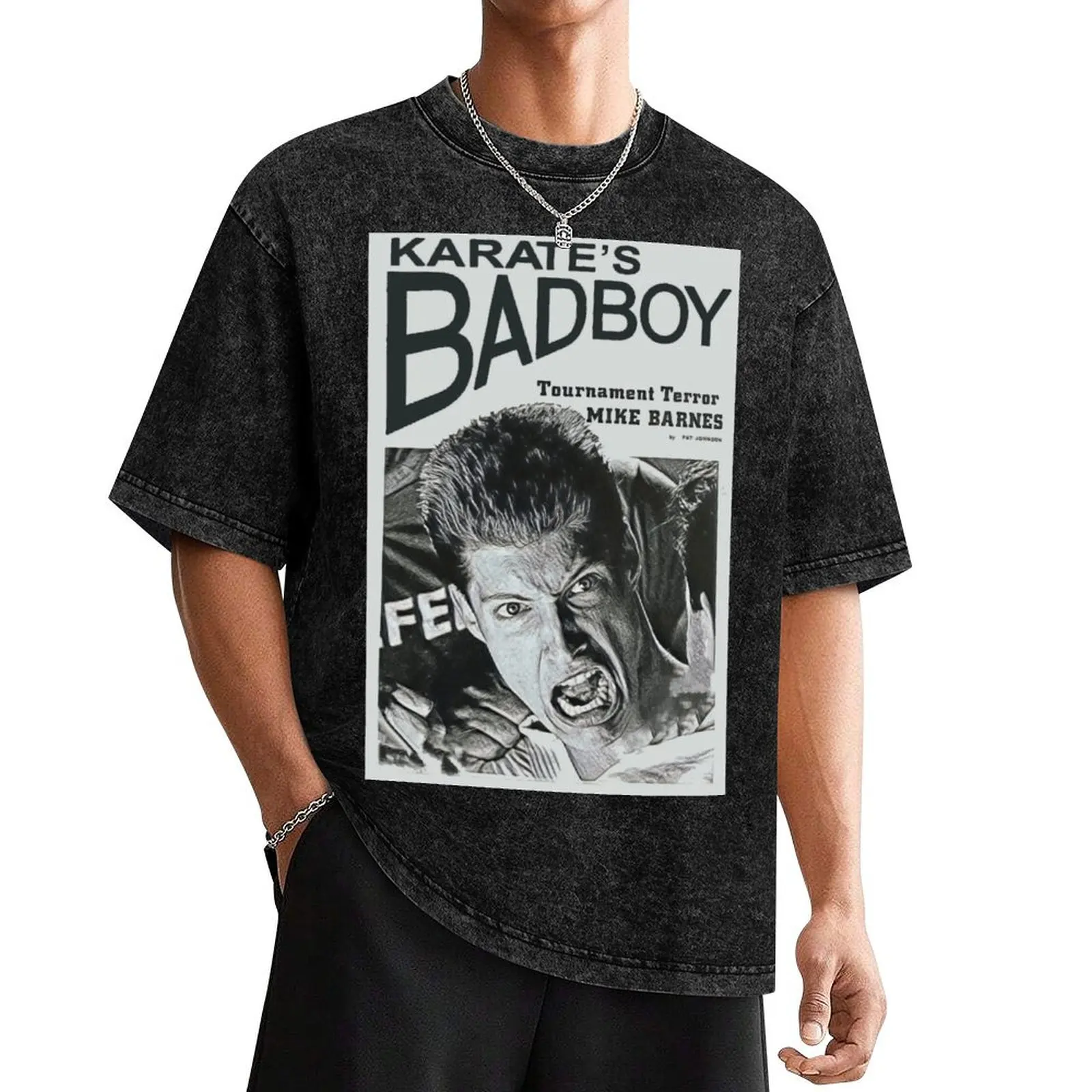 

Mike Barnes - Karate's Bad Boy Poster T-Shirt designer shirts sublime vintage clothes mens designer t shirt