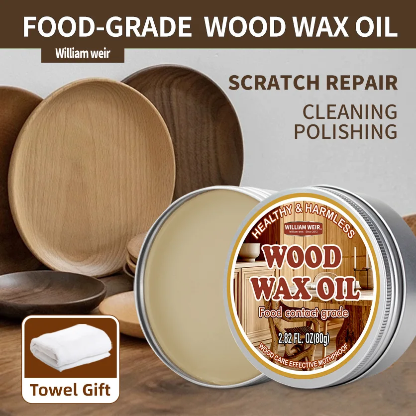 زيت شمع خشبي من الخشب الصلب، صيانة أثاث شمع العسل بلون شفاف، تلميع، مقاوم للعفن ومضاد للتآكل