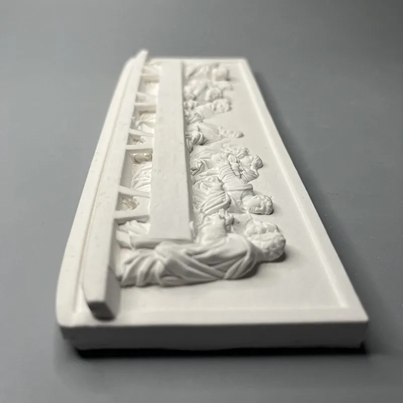 Das Letzte Abendmahl Gips-Retro-Relief Heimdekoration Ornamente Da Vinci Stereo-Gemälde Dekorative Ornamente Schreibtisch-Accessoires – Detail 5