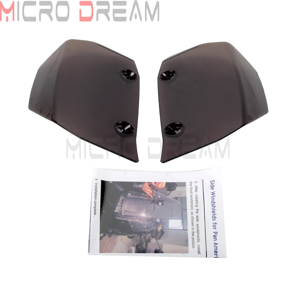 Motorcycle Side Widened Windshield For Harley PAN AMERICA 1250 S PA1250 2021-2024 Smoke Side Windshield Windscreen Air Deflector