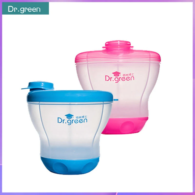 Dr. Green Mini Powdered Milk Storage Jar Powdered Milk Box Portable Baby Outing Four Compartments Dispensing Rotary Powder Box