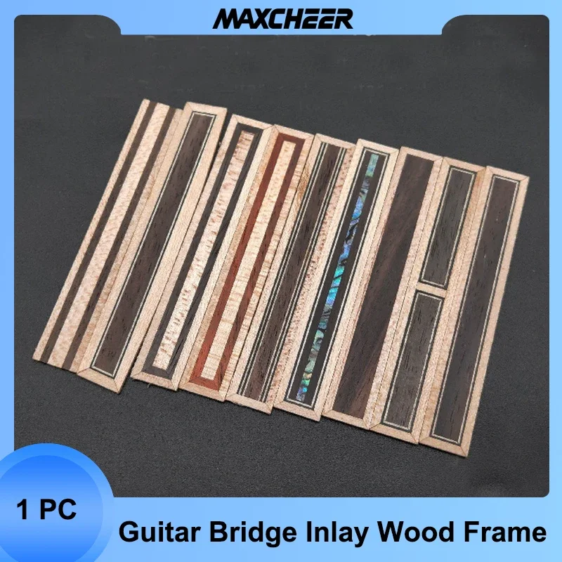 High Quality Classical Guitar Bridge Tie Block inlay PVC Wooden Guitar Bridge Rosewood Imitation Abalone Inlay Guitarra Parts